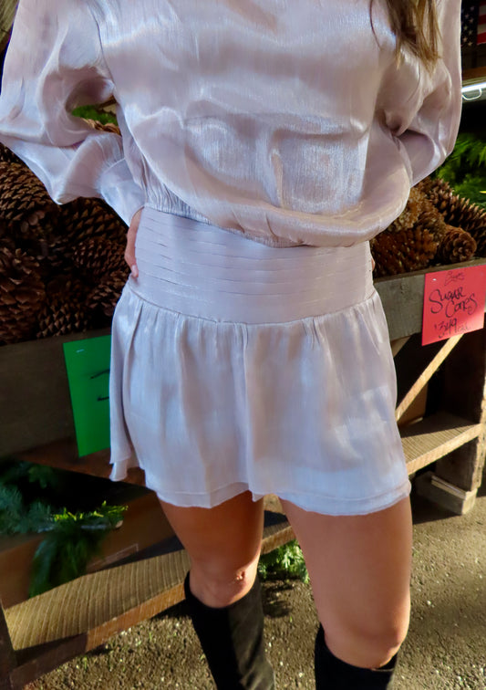 Tinsel Pleated Mini Skort