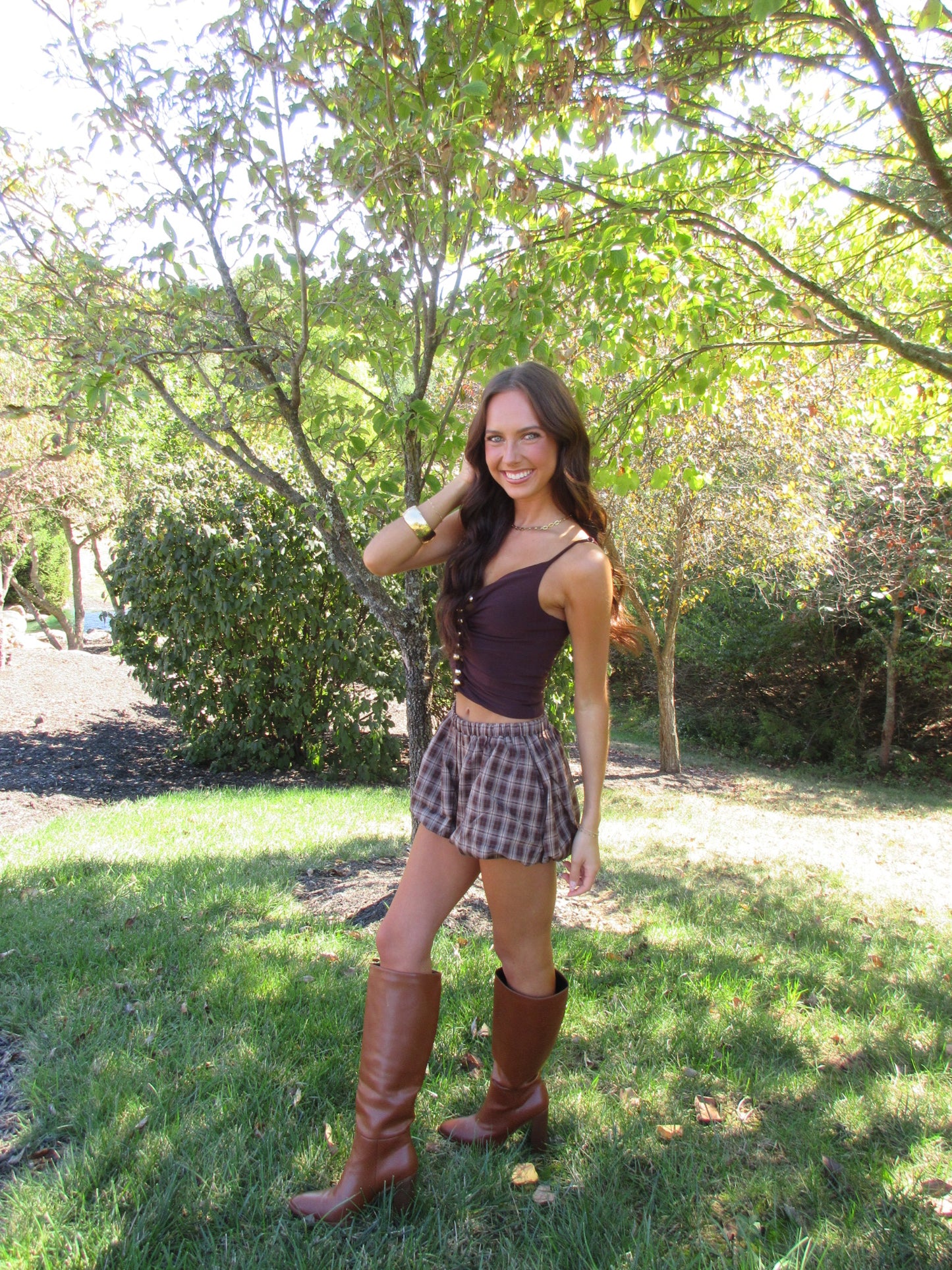 Brown Bead Top