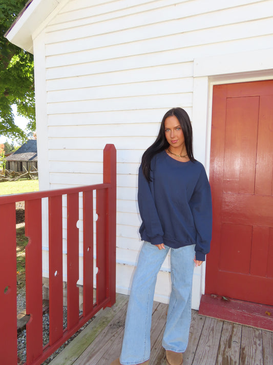 NY Patch Oversized Crewneck