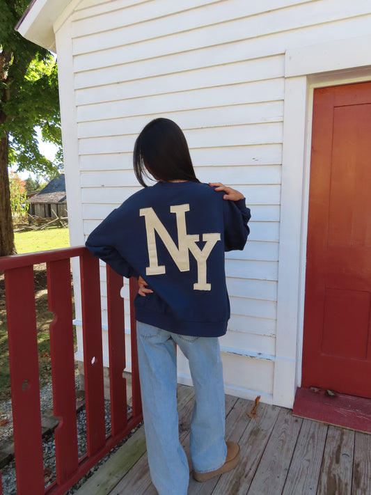 NY Patch Oversized Crewneck
