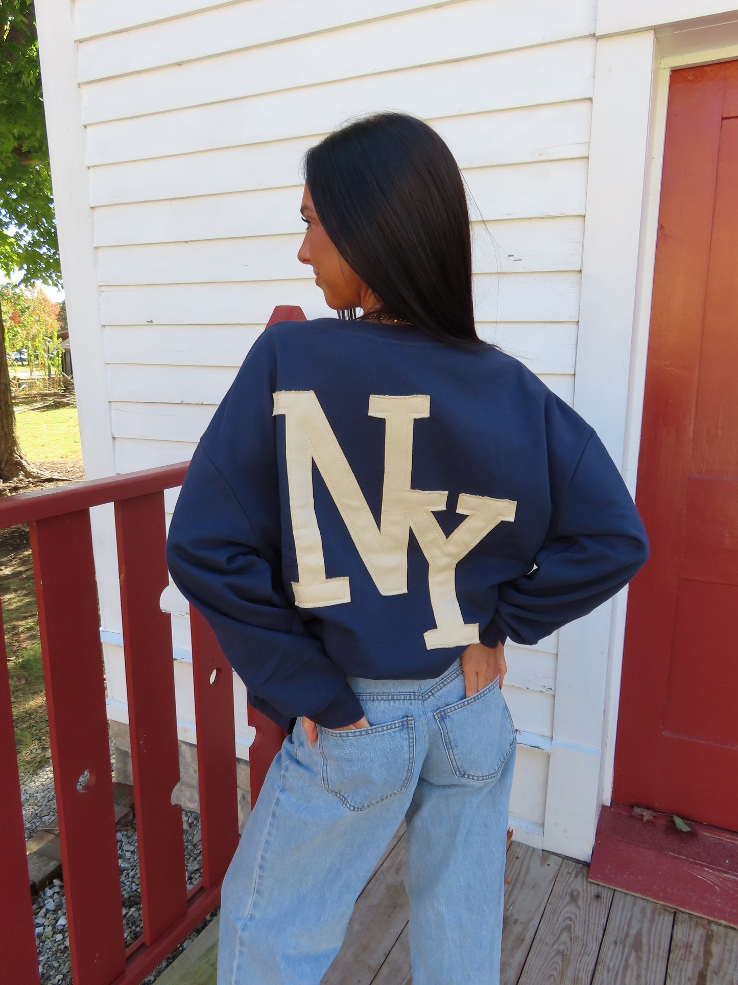 NY Patch Oversized Crewneck