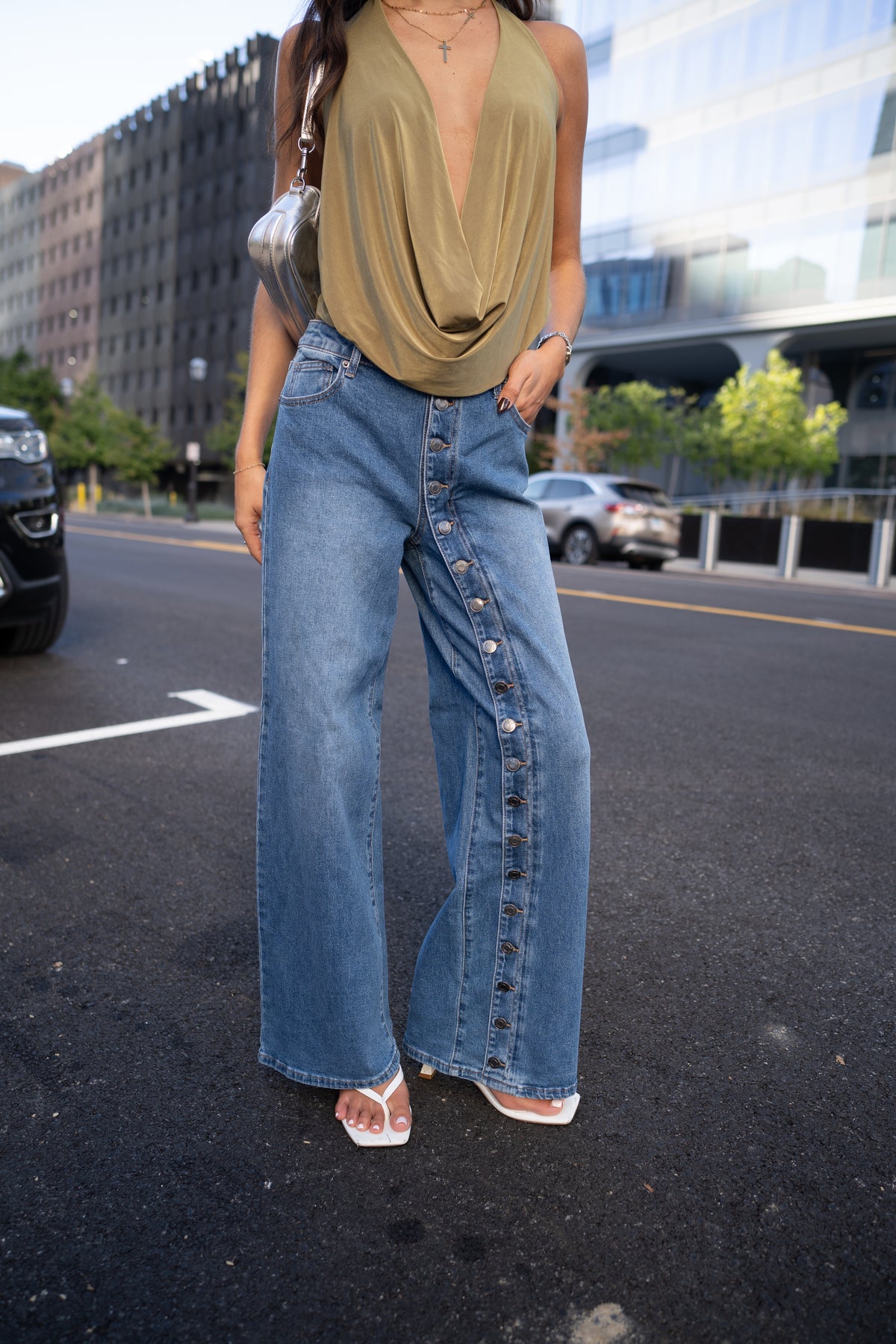 City Button Up Jeans