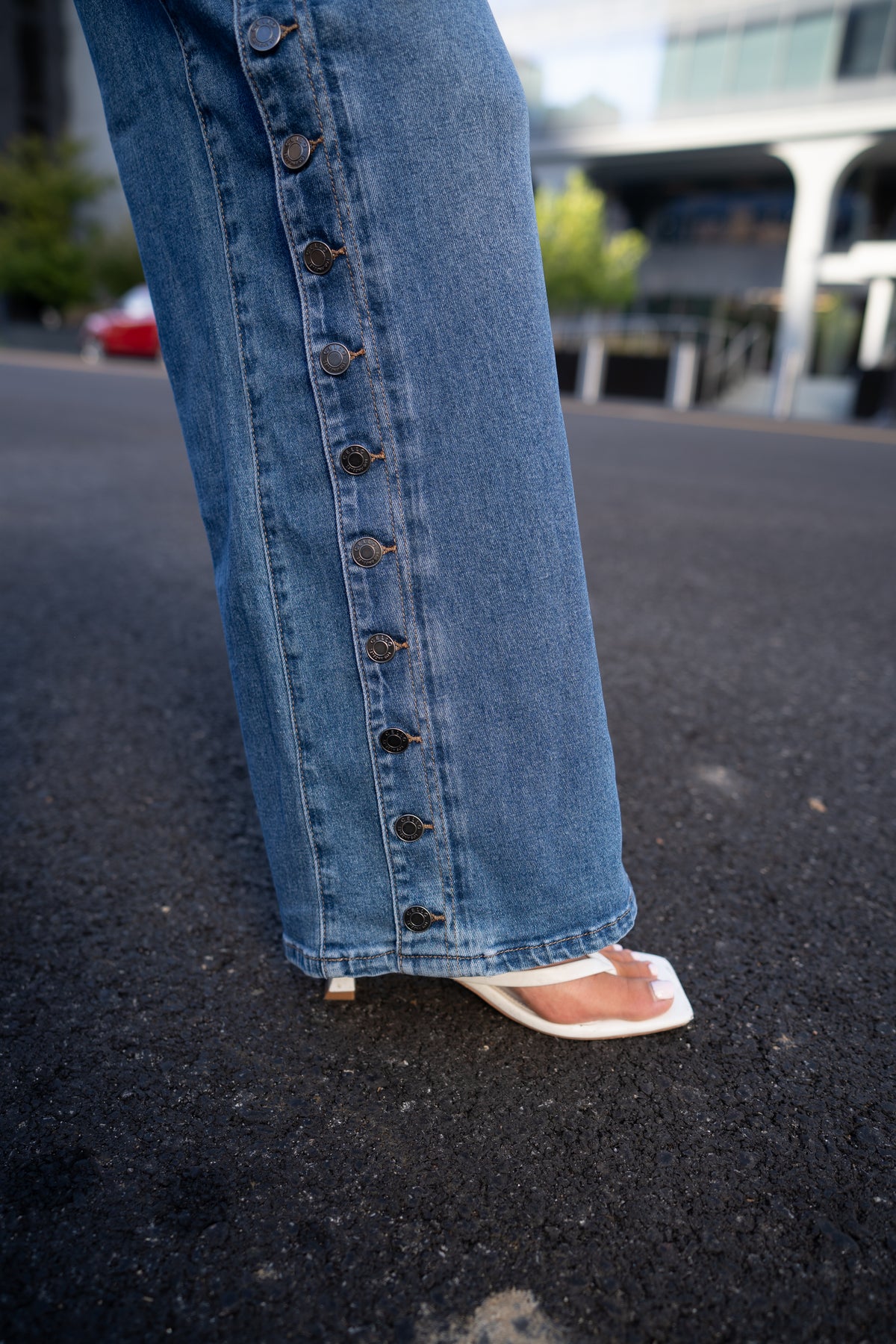 City Button Up Jeans