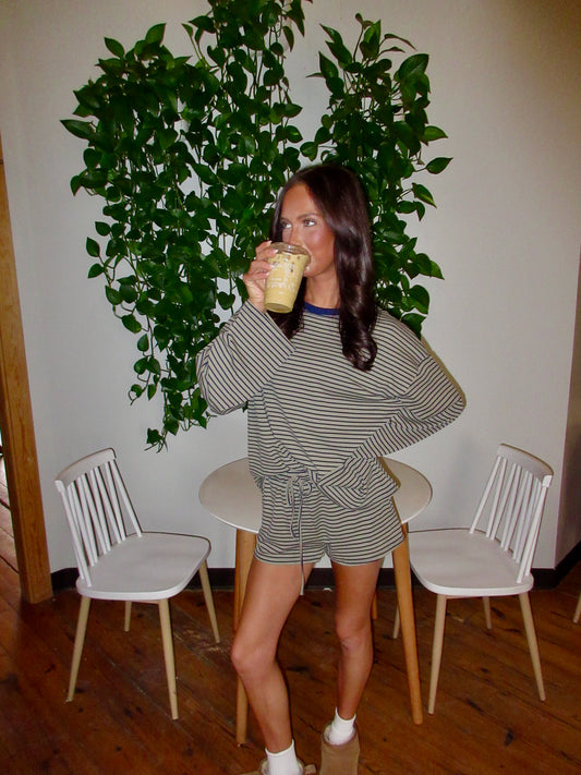 Striped Lounge Shorts