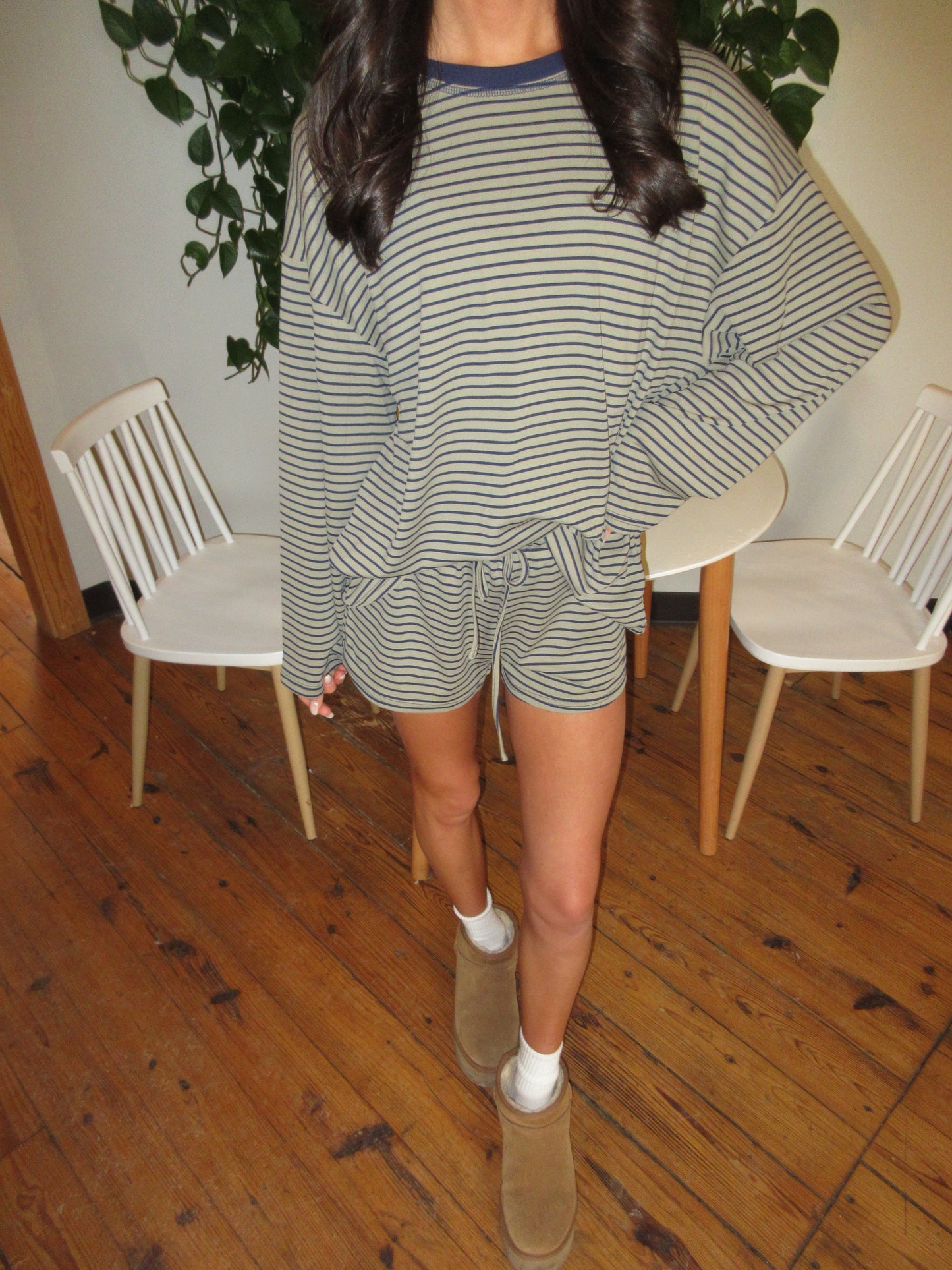 Striped Lounge Shorts